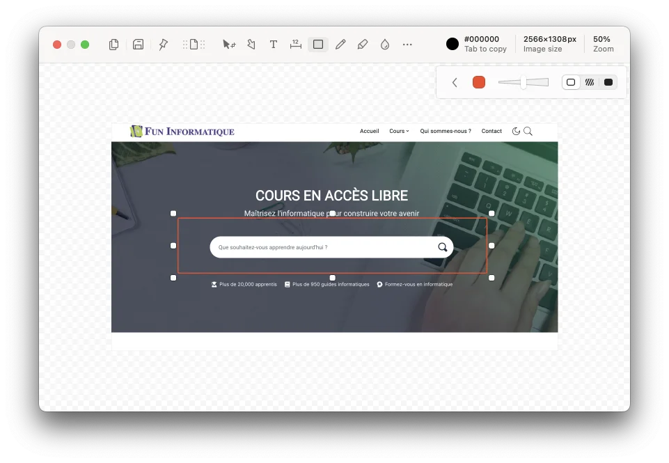 Capture ecran shottr mac os