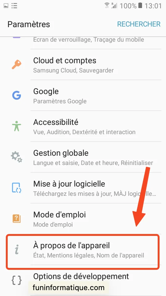 Apropos appareil android