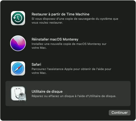 Macos monterey disque dur effeacement