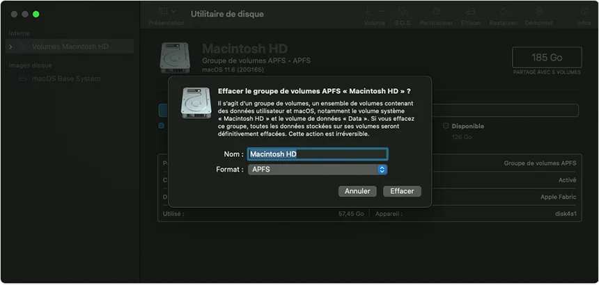 Mode recuperation mac os monterey