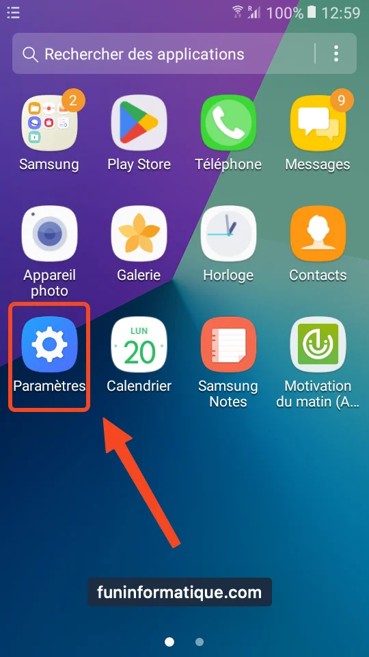Parametres android 1