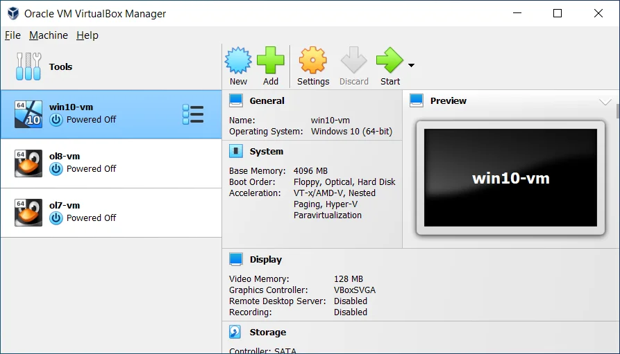 Virtualbox main