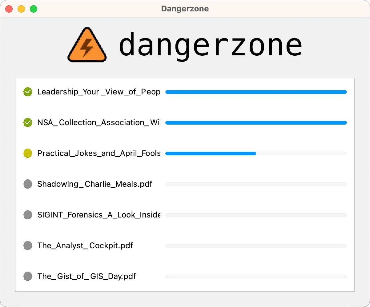 Dangerzone fonctionnement