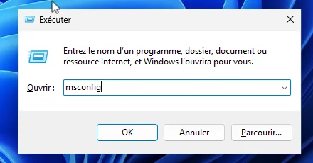 Msconfig windows 11