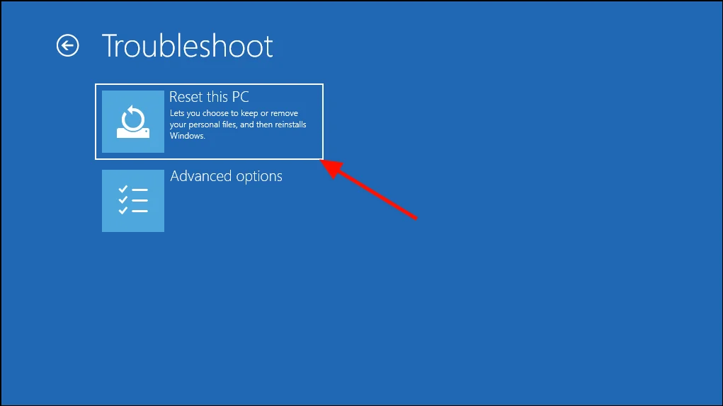 Reinitialiser windows 2
