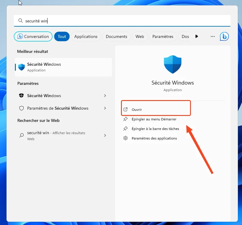 Securite windows