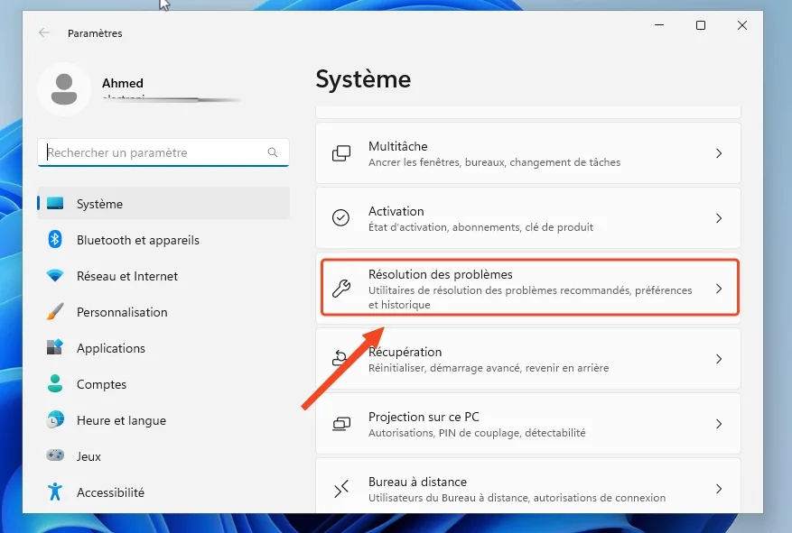 Depanner windows 11