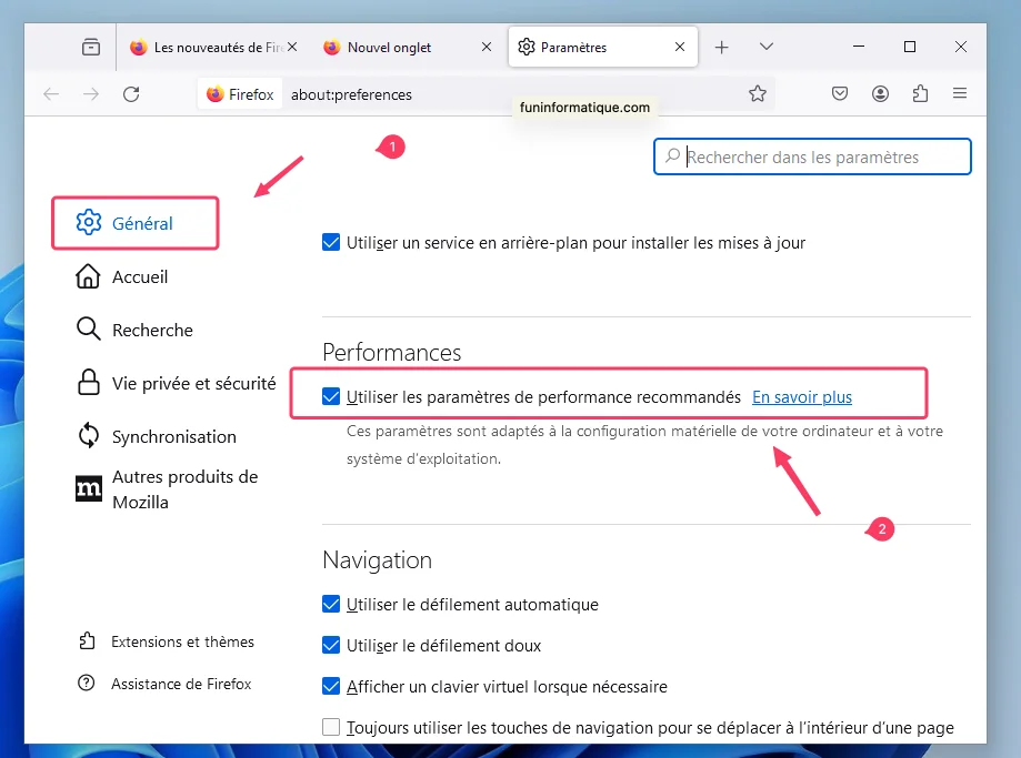 Firefox materiel aceleration