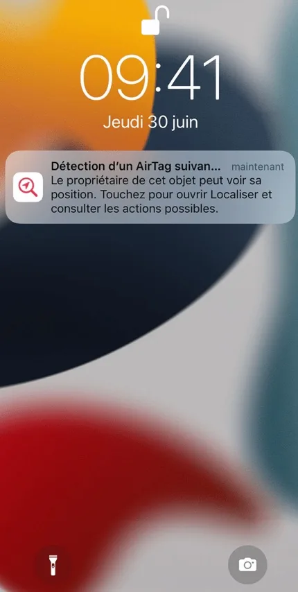 Airtag detection notification iphone