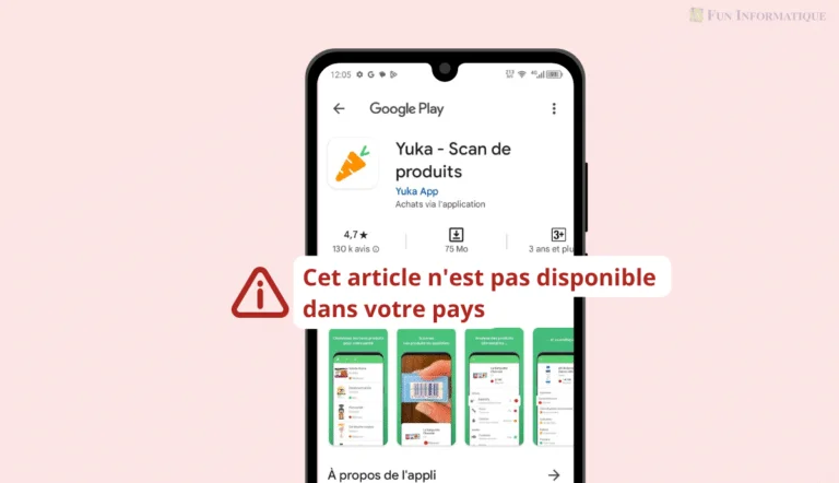 Cet article nest pas disponible dans votre pays android