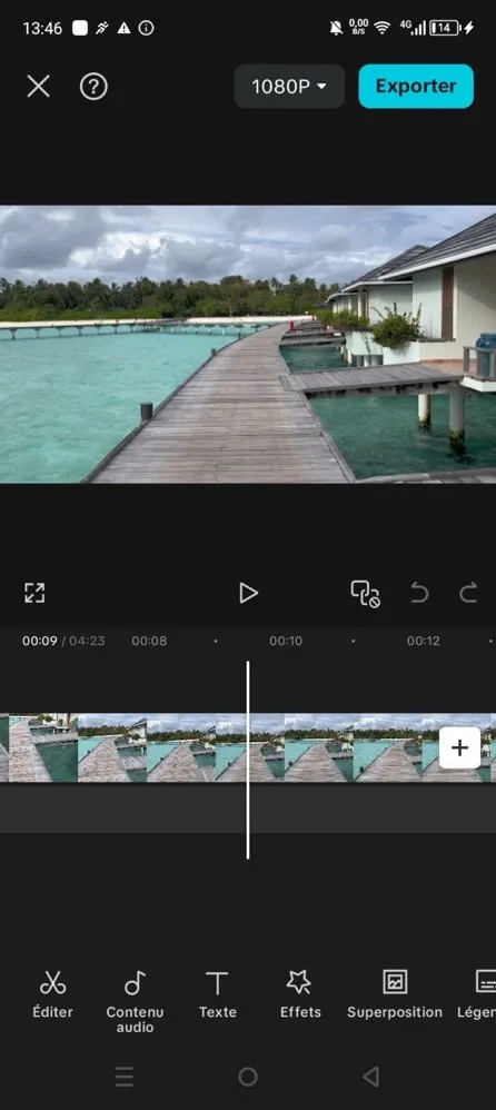 Capcut montage video sans fligrane