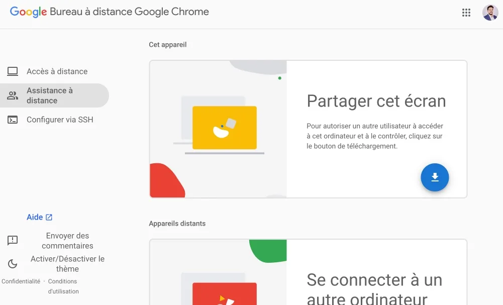 Bureau distance google chrome
