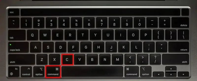 Copier coller Mac clavier