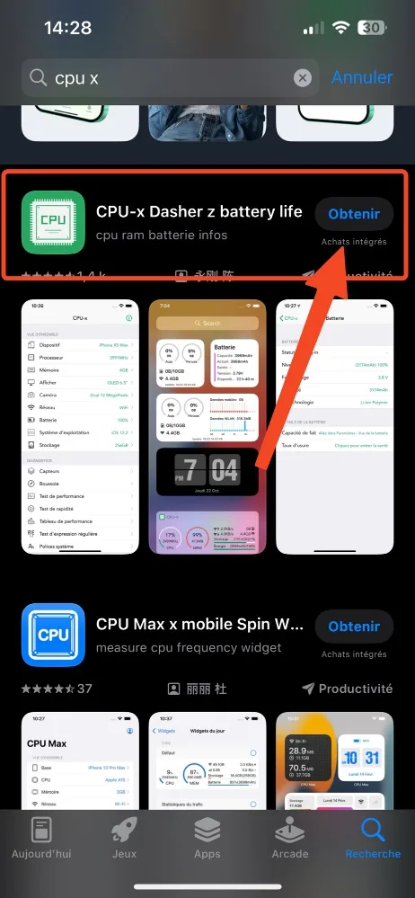 Cpu x app store