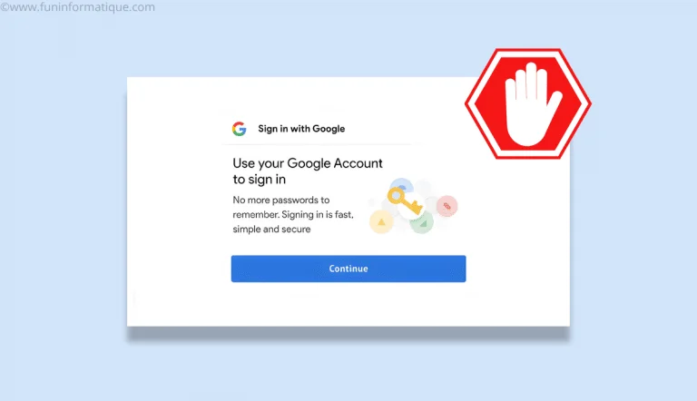 desactiver pop up se connecter google