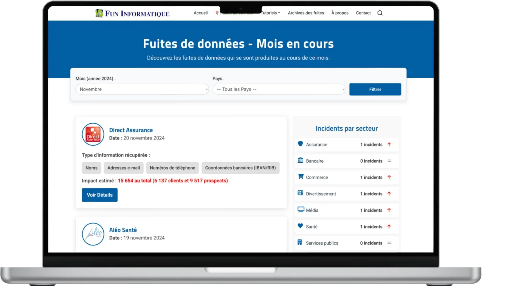 Outil fuite donnes temps reel funinformatique