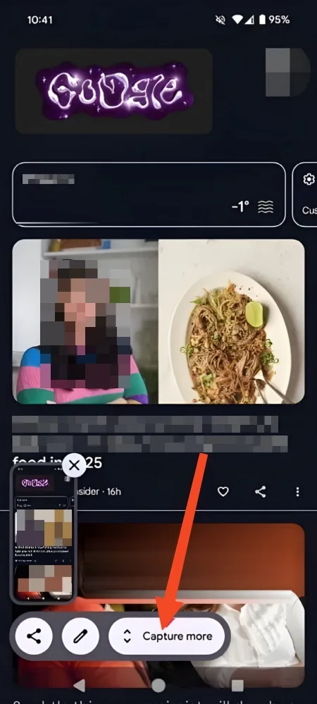Capture page netiere android 12