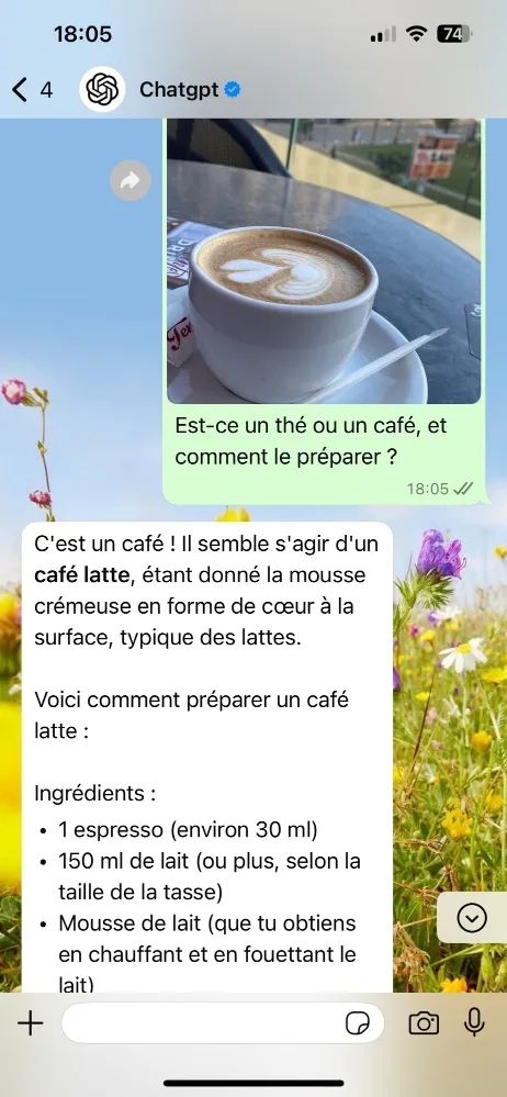 Chatgpt whatsapp envoie image