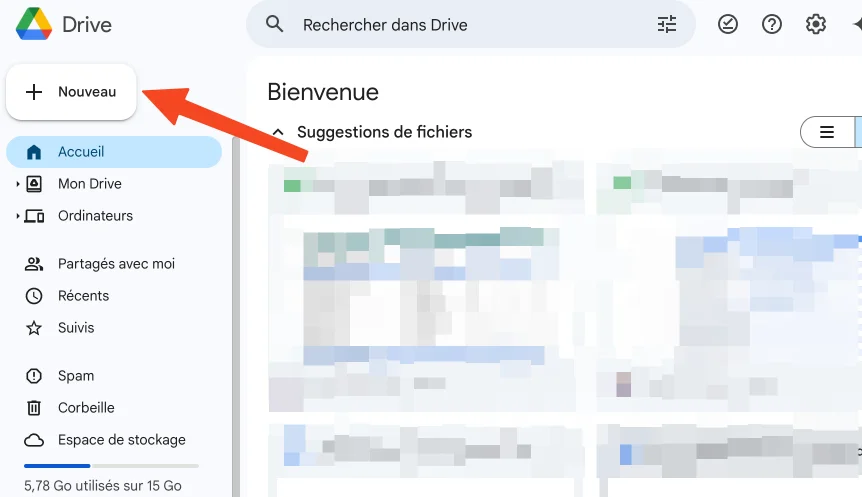 Importer pdf google drive