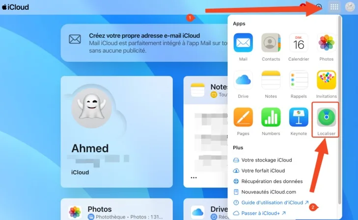 Localiser icloud