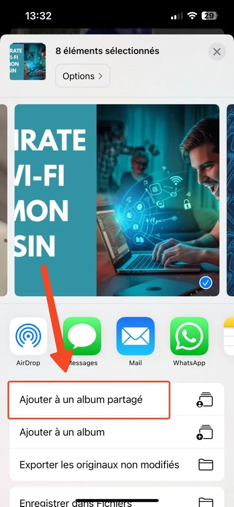 Album partage iphone icloud