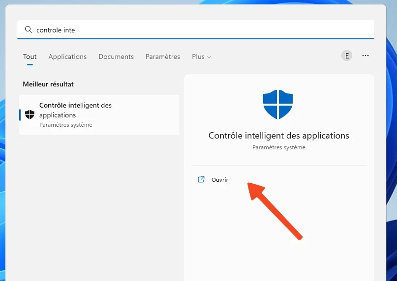 Controle inteligent windows application