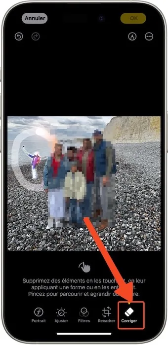 Supprimer image iphone