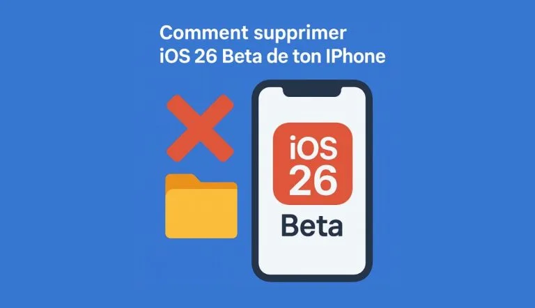 Comment supprimer iOS 26 Beta de ton iPhone