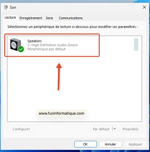Lecture son windows 11