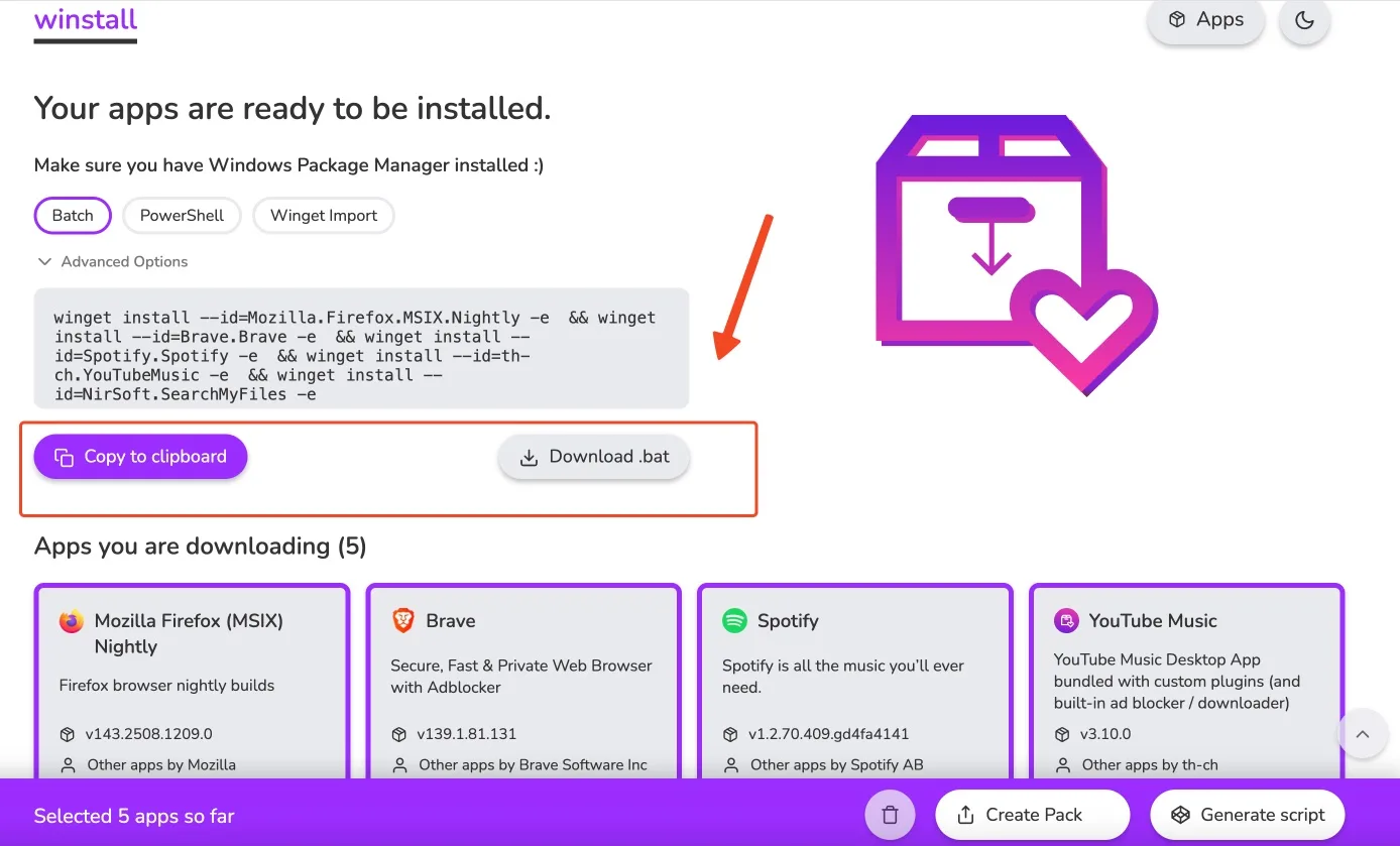 Telecharger bat winstall