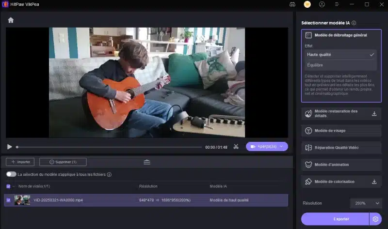 Hipaw ameliorer video