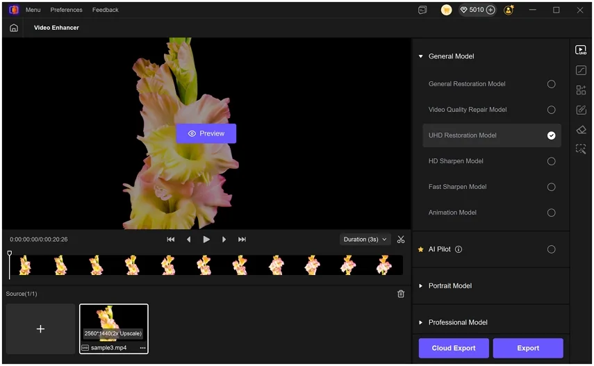 Uhd restoration model