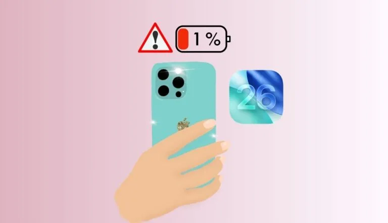 IOS 26 Decharge de batterie