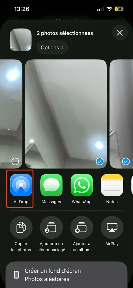Airdrop iphone nouveau