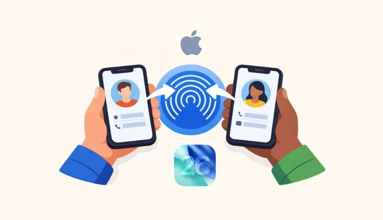 Utiliser la nouvelle fonctionnalite AirDrop Contacts sur iPhone