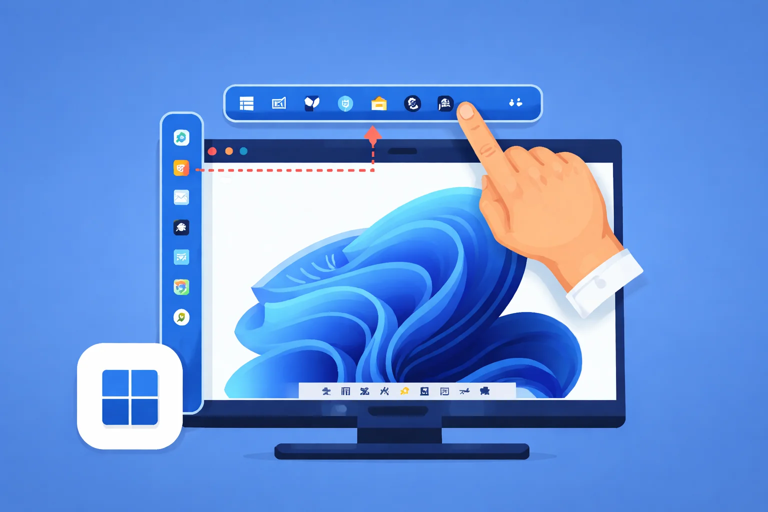 Déplacer la barre des tâches Windows 11