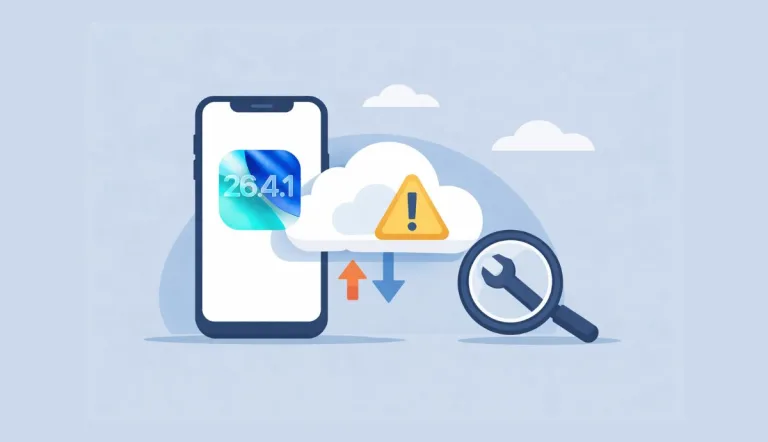 Bug iCloud sur iPhone synchronisation iOS 26.4.1